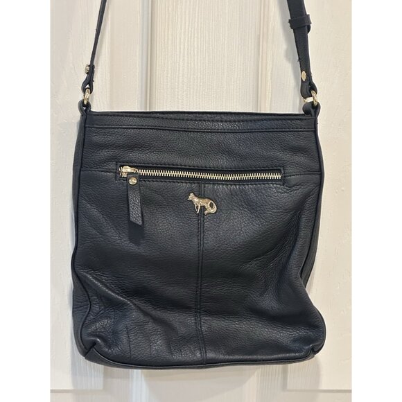 Emma Fox Black Leather Crossbody - Picture 2 of 10